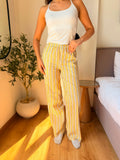 Vanilla stripe pants