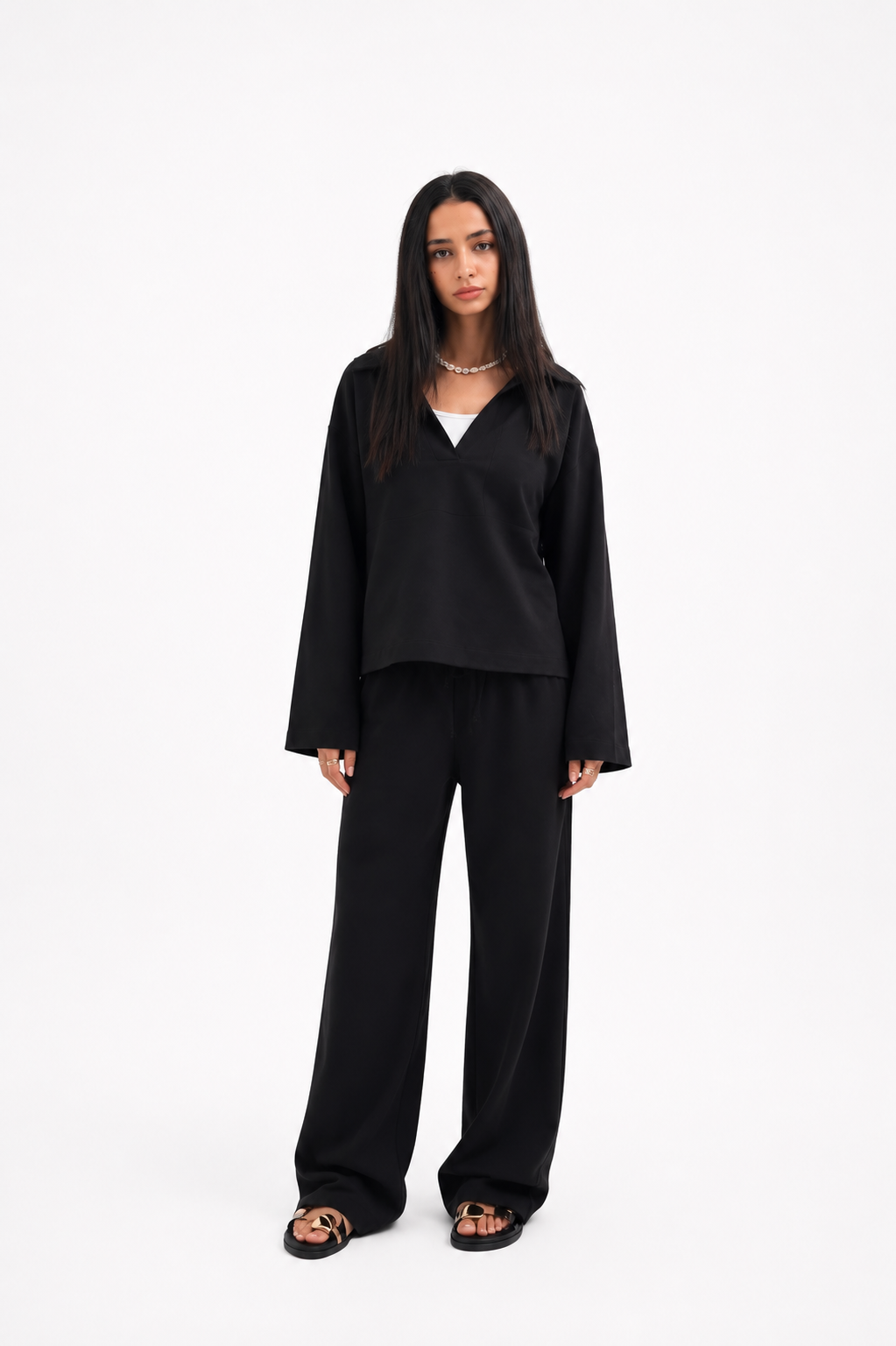 Black Linen set