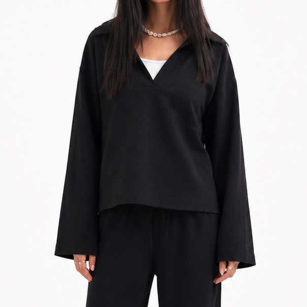 Black Linen top