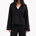 Black Linen top