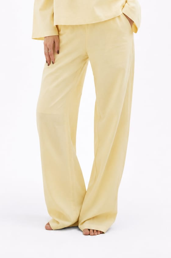 Butter yellow Linen pants